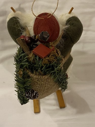 Skifahren Weihnachtsmann Ornament - Bild 4 von 5