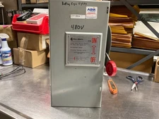 EATON Power Master 30 Am 600 V  Heavy Duty Safety Disconnect Switch H361SNK USED