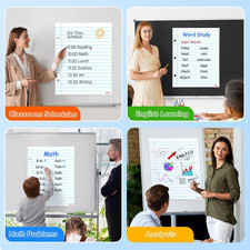 Giant Magnetic Dry Erase Notebook Paper 22" L X 28" H Handwriting Lined White