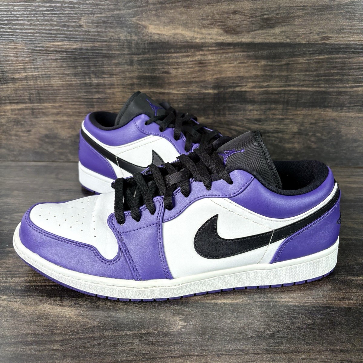 Nike Air Jordan 1 Low Court Purple White Size 13 553558-500 2020