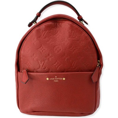 LOUIS VUITTON Sorbonne Monogram Empreinte Leather Backpack Black