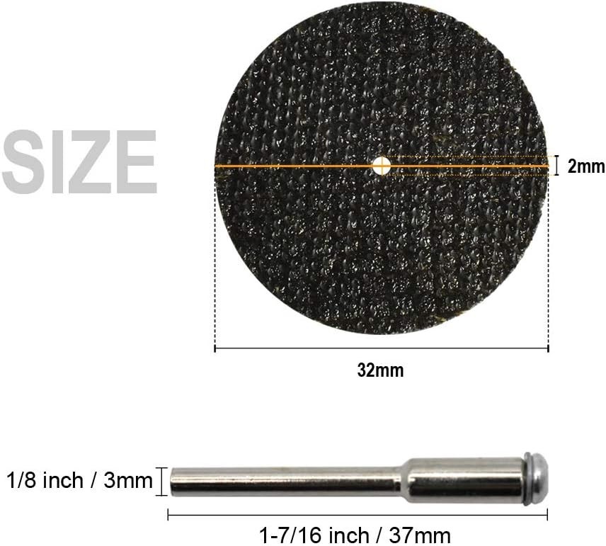 60Pcs Rotary Tool Cut Off Wheel 1-1/4 inch Reinforced Fiberglass Cut Off Whee...