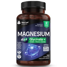 Magnesium Complex 2000mg 360 Capsules High Strength Vegan Supplement 0.04 per thousand milligrams