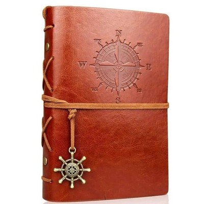 Retro Notebooks & Journals Agenda Binder Sketch Book Leather Soft Cover 14x10cm