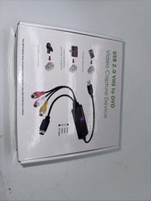 USB 2.0 One Touch Vhs to DVD Video Capture Device Multimedia New Open Box