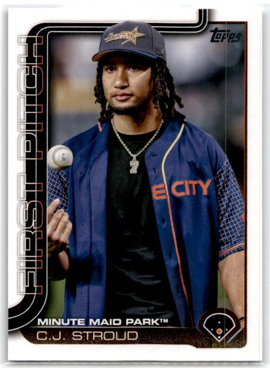 2025 Topps #FP-10 C.J. Stroud First Pitch Houston Astros