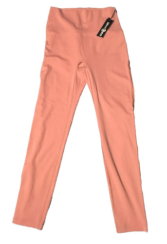 Savvi Fit Leggings Womens M Coral Pink High Rise Stretch Yoga Gym Athletic NWT