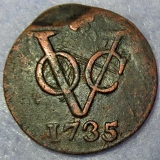 Double-Struck Mint Errors Certificate of Authenticity 1735 New York Penny VOC Ho