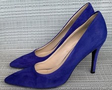 Nine West Suede W/Hint Of Purple Stiletto Heels Sz 8M