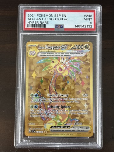 Alolan Exeggutor ex graded PSA 9 for sale on eBay
