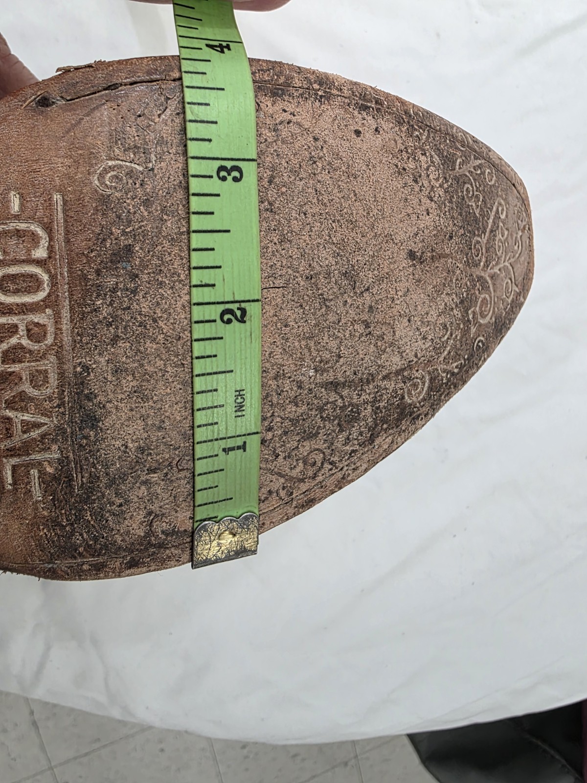 Corral Full Python Leather Ankle Boot Women Size 7 - image 12