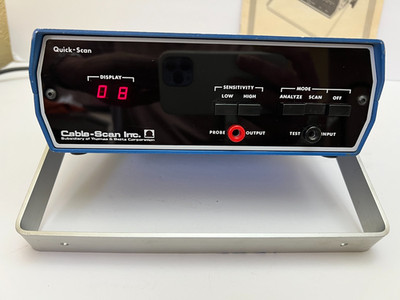 Cable-Scan Inc QS-100 Quick-Scan Cable Tracer Analyzer w/ Manual & Stand