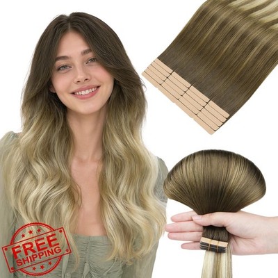 hotbanana Ombre Walnut Brown Ash Brown Tape Ins 26 Inch 20pcs 60g