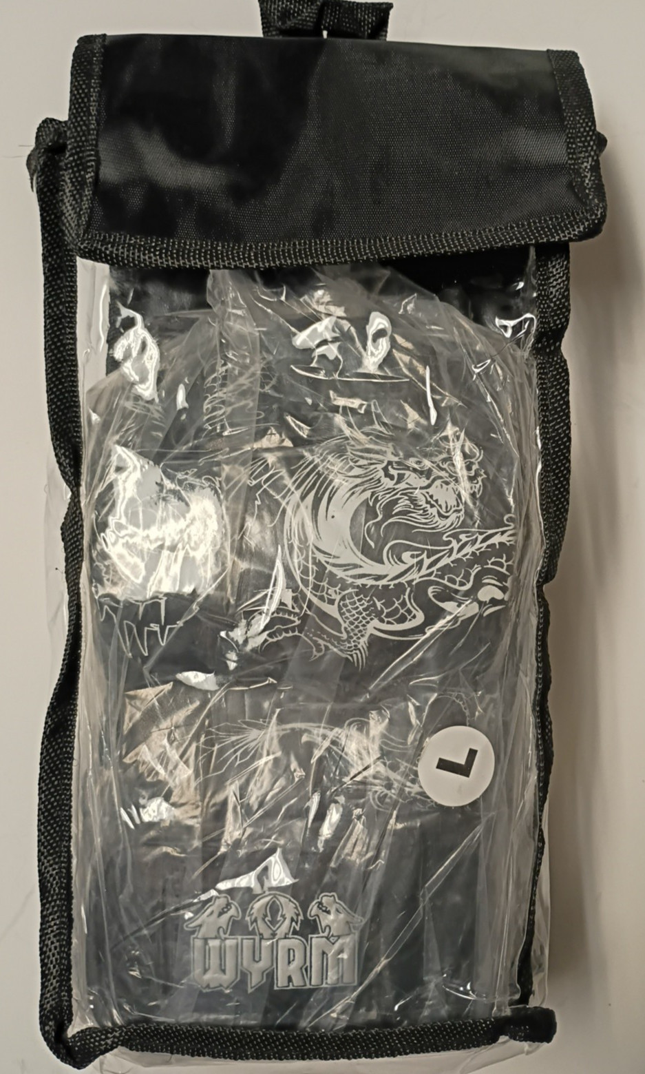 WYRM Dragon Black/White MMA Fight Gloves Large