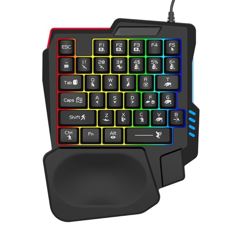 14key Mechanical Feel Gaming Keyboard for Competitive Play with Color Lighting