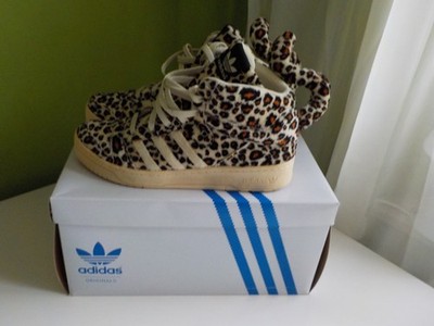 Adidas x Jeremy Scott V24536 JS Leopard Tails Leo Vintage Designer Sneakers 44 10