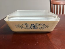 Vintage Pyrex 503B Homestead Refrigerator Dish w/Glass Lid 503-C