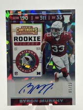 2019 Contenders BYRON MURPHY Cracked Ice /23 - Rookie RC Auto Vikings Cardinals