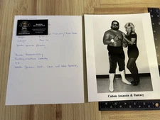Cuban Assassin wrestling promo photos résumé WCW NWA WWC PNW WWE WWF