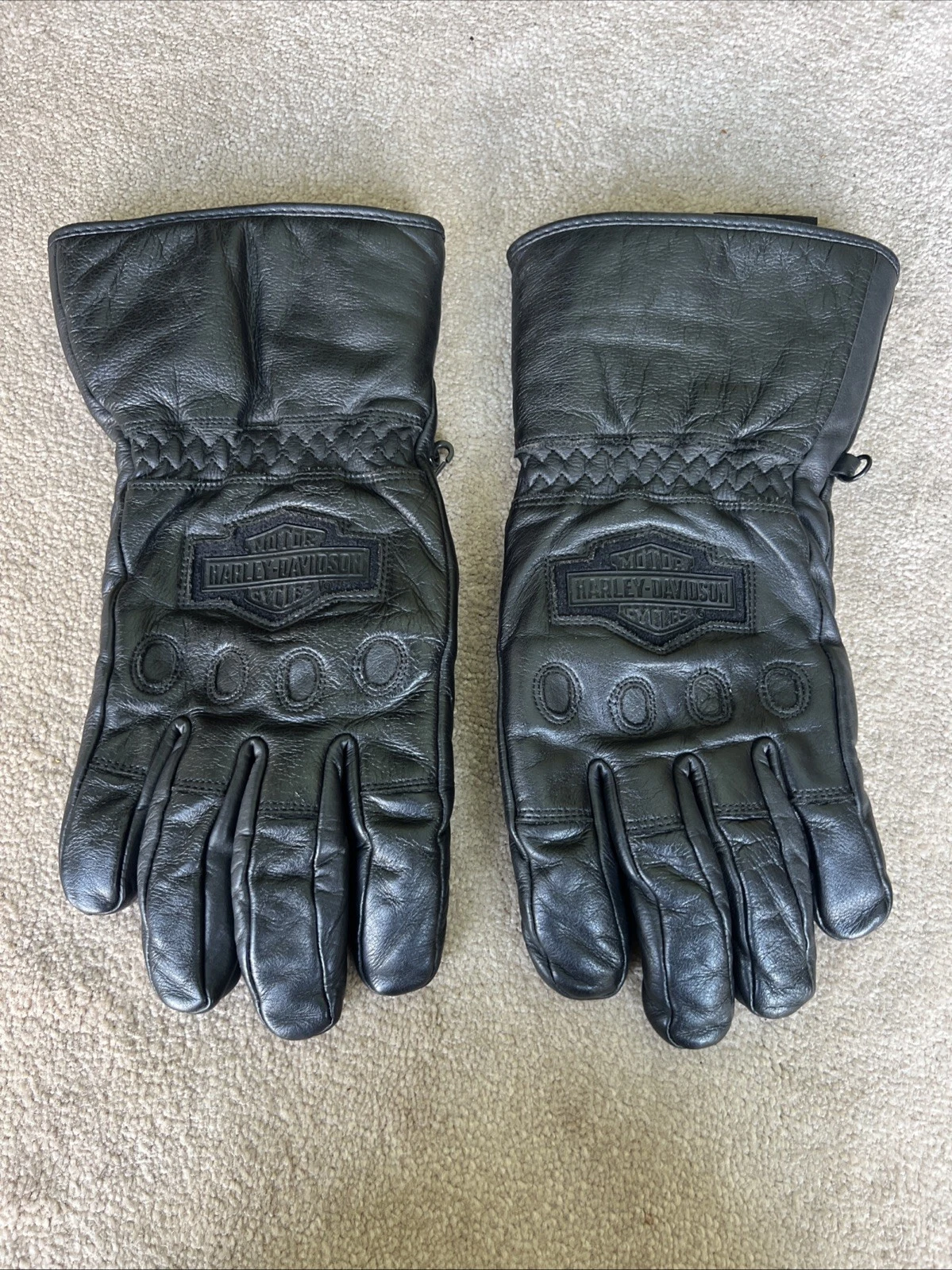 Harley-Davidson Bar & Shield Insulated Black Leather Gauntlet Gloves Men’s XL
Opens in a new window