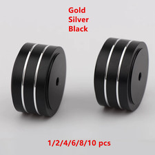 1/2/4/6/8/10pcs Aluminum Alloy Speaker Isolation Feet Anti Vibration Pad 40x20mm