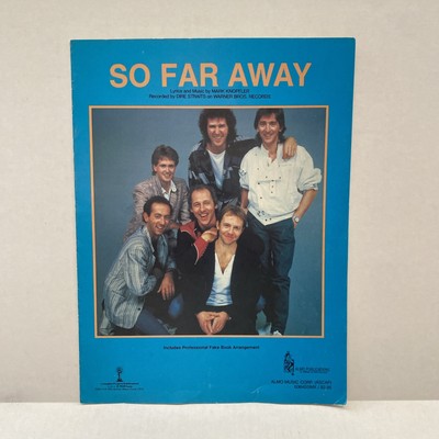 Dire Straits So Far Away 1985 Sheet Music Chart Almo Publications