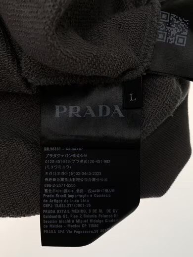 PRADA/hoodie/L/cotton/GRY/UJL20A R232 1U77 thumbnail 4