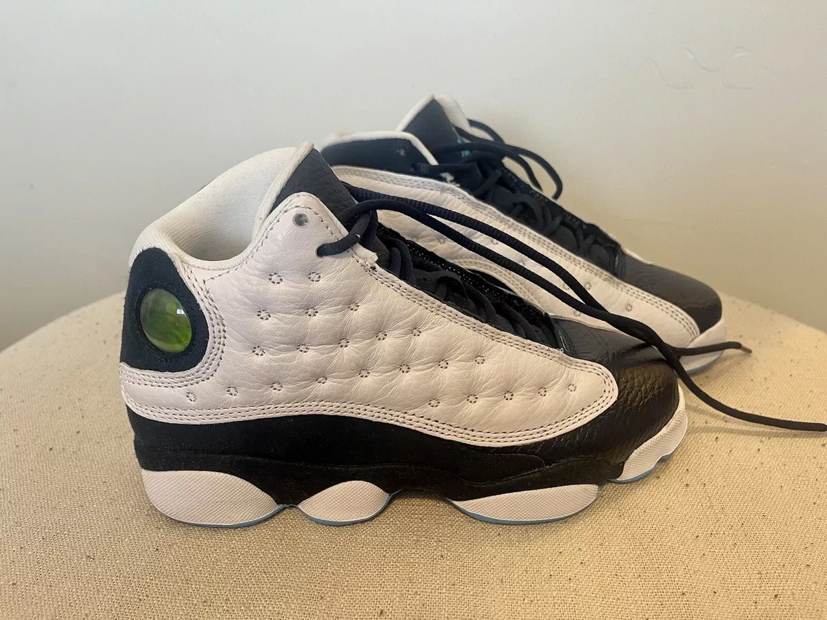 Air Jordan 13 Retro GS Youth White Obsidian Blue Shoes DJ3003-144 Size 4Y