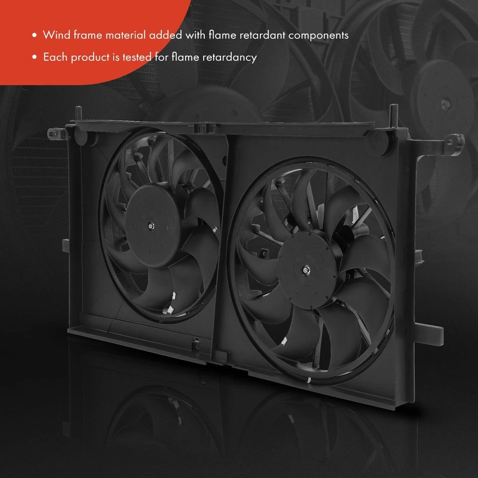 Conjunto de ventilador de refrigeración doble radiador con cubierta para Chevrolet Venture Buick Olds Foto 3 de 4