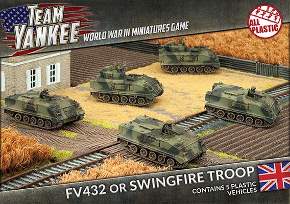 FV432 or Swingfire Troop British WWIII x5 Tanks Team Yankee