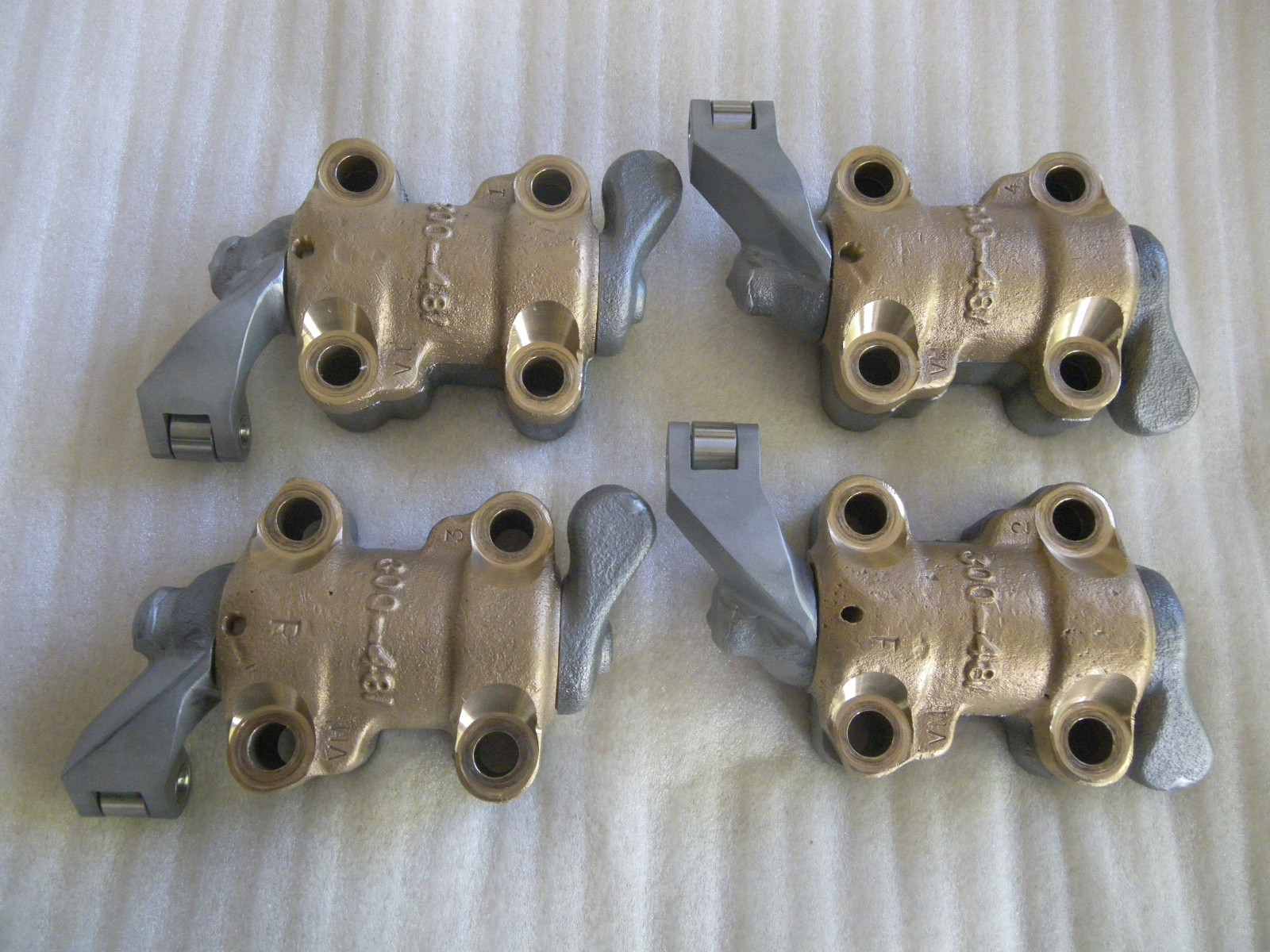 Panhead "ROLLER" Rocker Arms (4) "Blueprinted" OEM Blocks SHIPS in 3