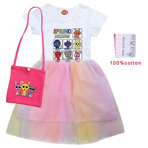 Sprunki- Incredibox Dress Lace Casual Dresses Children Wedding Party dress - Picture 25 of 31
