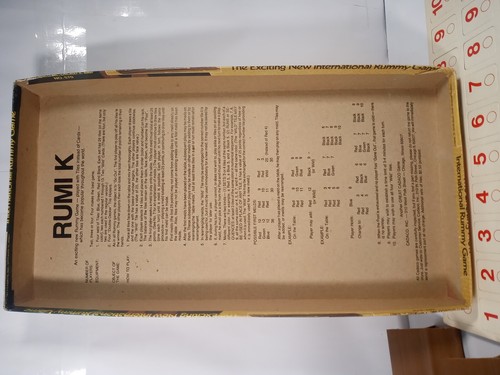 Juego de azulejos Rumi K vintage (1977, Cadaco) completo - Imagen 8 de 13