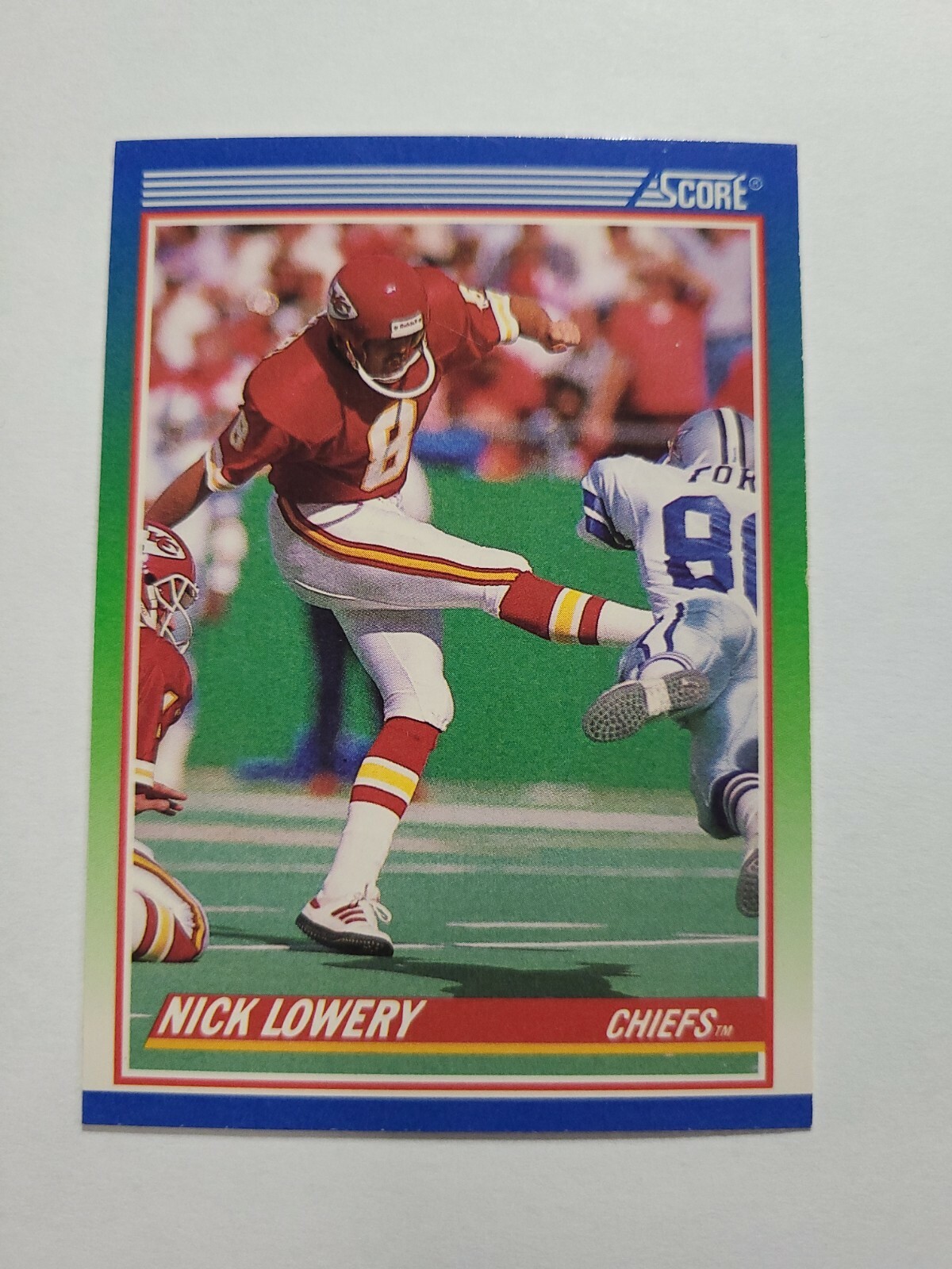 NICK LOWERY 1990 SCORE FOOTBALL CARD # 372 E7560