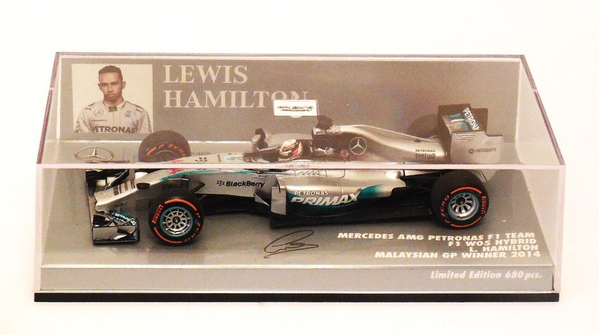 Minichamps 1/43 Mercedes AMG Petronas W05 - Lewis Hamilton #44, GP Australie 2014