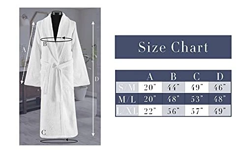 Albornoz clásico turco absorbente kimono rizo Foto 3 de 4