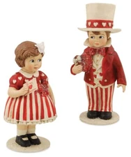 Bethany Lowe Valentine Day Sweethearts Couple Boy and Girl Figures