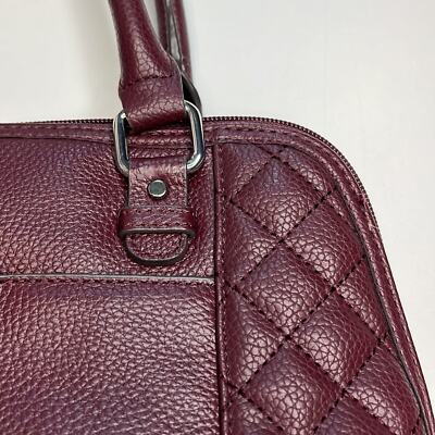 Sacoche Giani Bernini 2-en-1 – Cuir Violet, Style Galet Vin, Neuve Avec Étiquettes