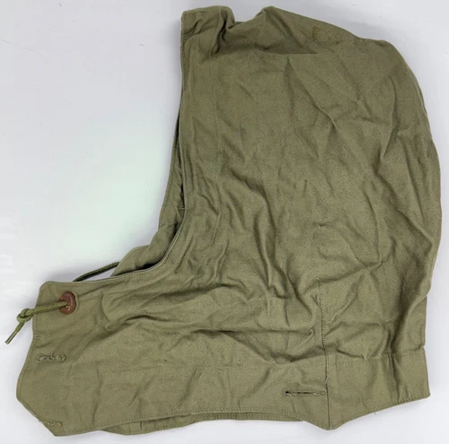 Vintage Military Field Jacket Hood M-1943 L (44-48) Green Army Vietnam USED READ