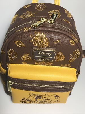 Loungefly Disney Winnie Pooh Autumn Leaves Mini Backpack  display picture 1