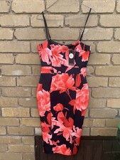 Women's BOO HOO Tall Rebecca Panel Bodycon Midi Dress Size 10 BRAND NEW RRP $70!