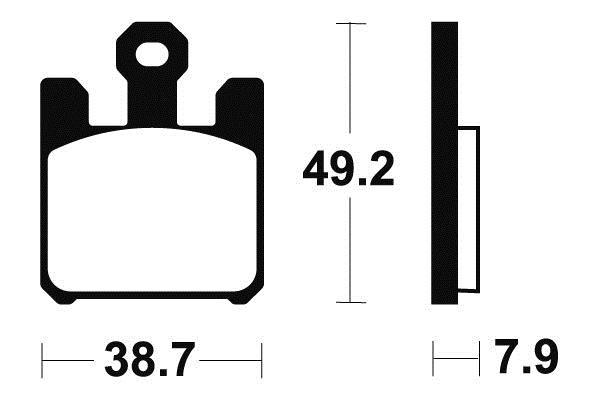 Kit plaquettes de frein AVANT KAWASAKI ZX-6R 600 sans fading