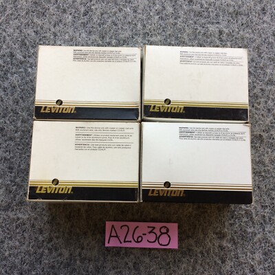 Lot Of 4 ~ Leviton 5206 50A 125/250 Volt NEMA 10-50R 3 Pole & 3 Wire Flush Mount