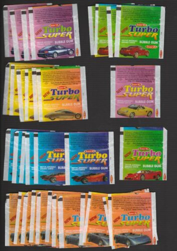 TURKEY BUBBLE GUM WRAPPER (340 pcs) KENT TIPITIP TURBO STAR WARS ULKER Turkiye