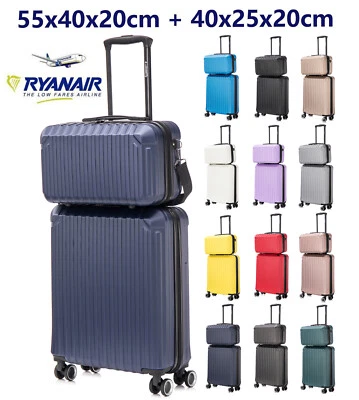 Valigia 55x40x20 o 40x20x25 cm Ryanair Trolley o Beauty Bagaglio a mano ABS 2208