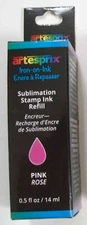 Artesprix Sublimation Stamp Ink Refill - 0.5 fl oz - 14 ml - Pink - Combo Ship