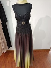 abito cerimonia donna,con corpetto in pizzo rebrodait