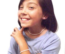 Child or Childrens 4-5mm Small Sized Genuine Pearl Jewelry Set 925 Sterling Silv