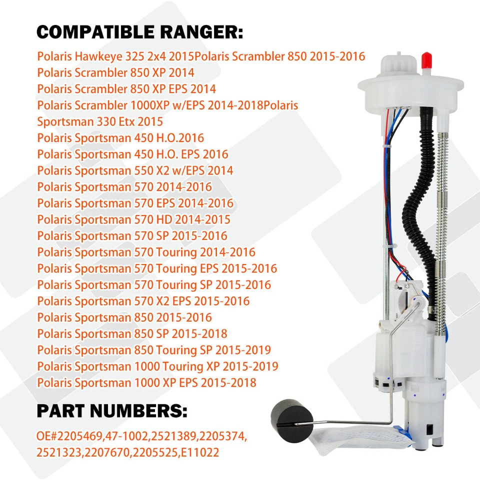Fuel Pump Assembly Fit For 2014-2016 Polaris Sportsman 330 450 570 850 1000 NEW - Image 4 of 4