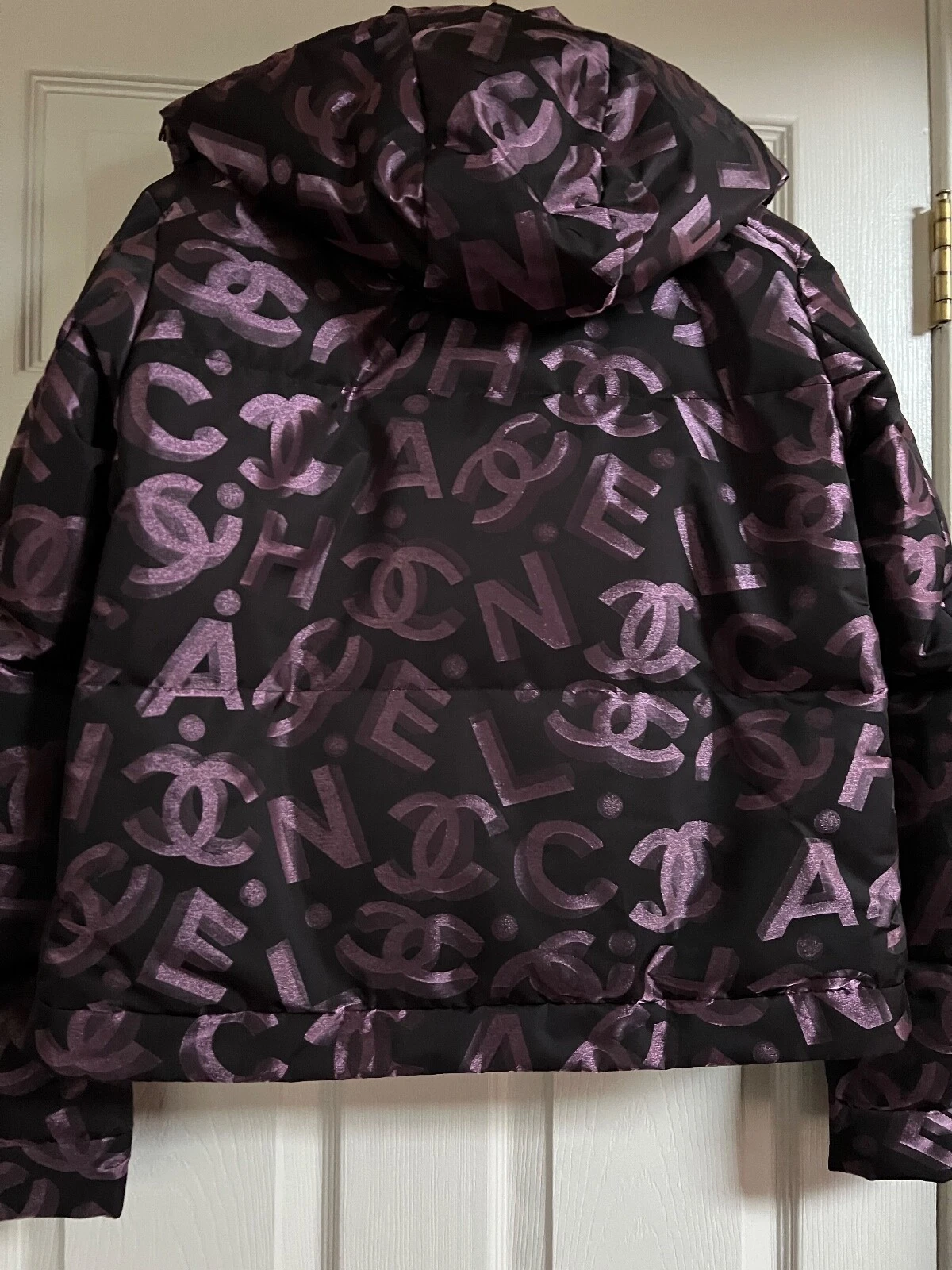 CHANEL 22N 23 COCO NEIE CC LOGO NUOVE ETICHETTE NERO ROSA PUFFER GIACCA ORO CC 36 38